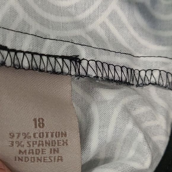 Kim Rogers sz 18 sleeveless geometric design black and white design dress - Picture 10 of 11